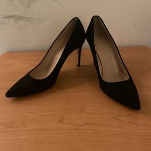 J Crew Black Suede Pumps